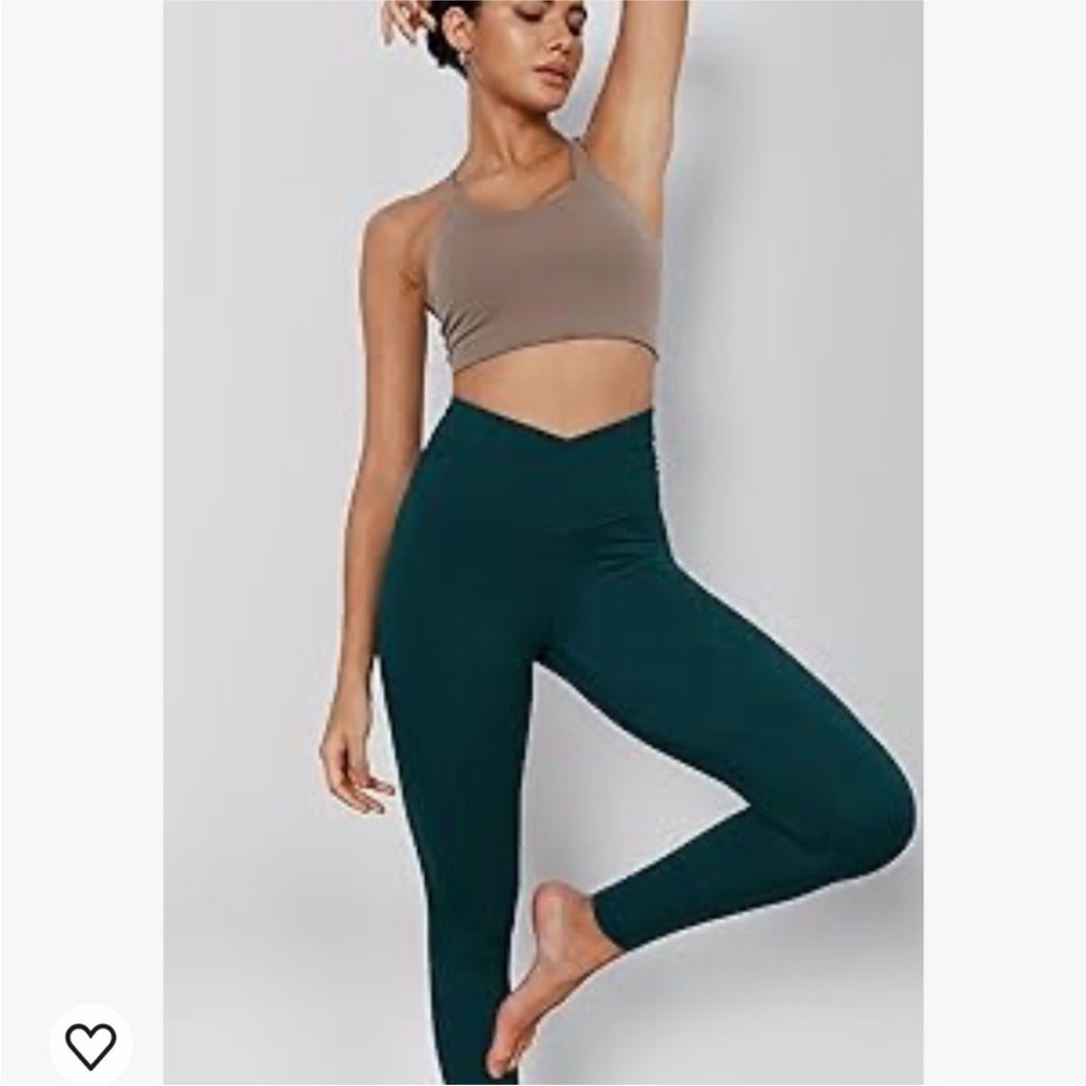 ODODOS Women's Cross Waist Yoga Leggings